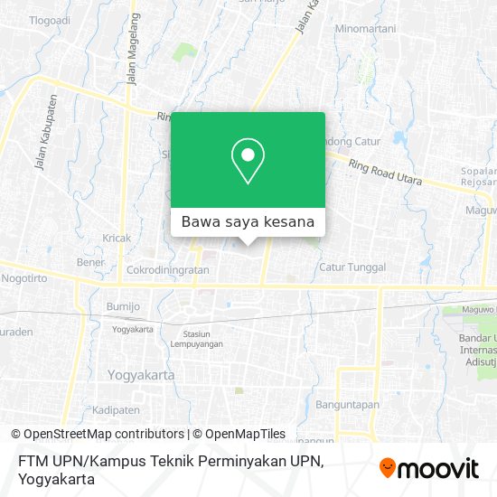 Peta FTM UPN / Kampus Teknik Perminyakan UPN