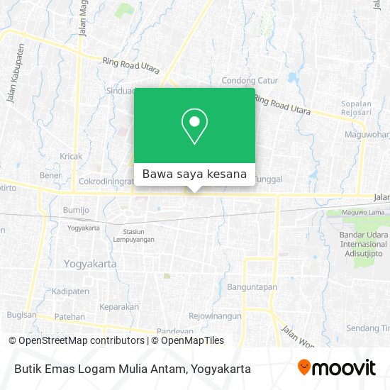 Cara ke Butik Emas Logam Mulia Antam di Kota Yogyakarta menggunakan Bis?