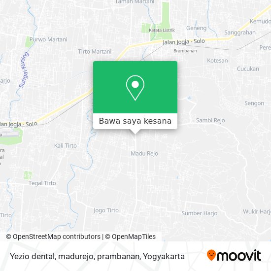 Peta Yezio dental, madurejo, prambanan