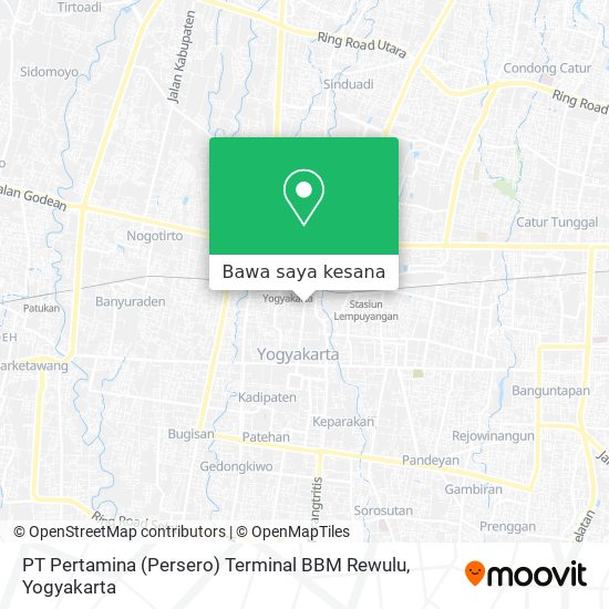 Peta PT Pertamina (Persero) Terminal BBM Rewulu