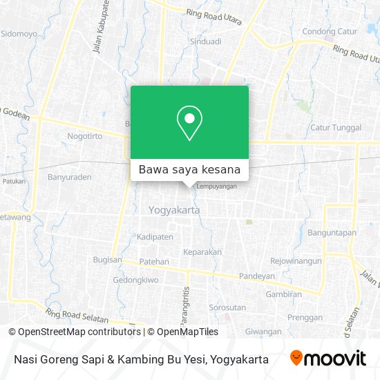 Peta Nasi Goreng Sapi & Kambing Bu Yesi