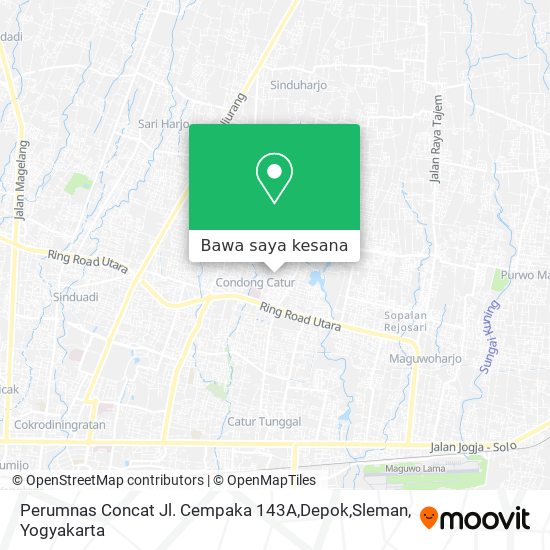 Peta Perumnas Concat Jl. Cempaka 143A,Depok,Sleman