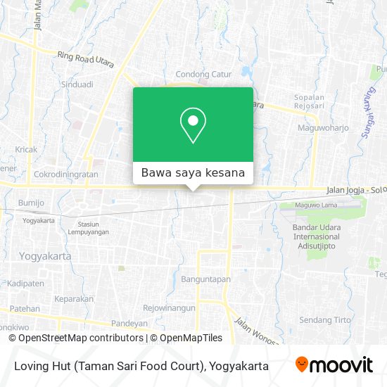 Peta Loving Hut (Taman Sari Food Court)