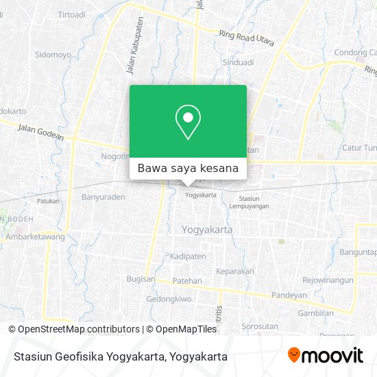 Peta Stasiun Geofisika Yogyakarta
