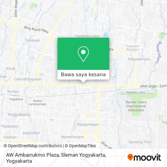 Peta AW Ambarrukmo Plaza, Sleman Yogyakarta