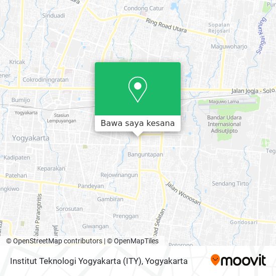 Peta Institut Teknologi Yogyakarta (ITY)