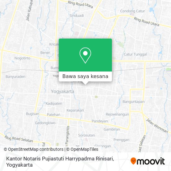 Peta Kantor Notaris Pujiastuti Harrypadma Rinisari