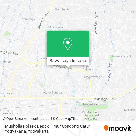 Peta Musholla Polsek Depok Timur Condong Catur Yogyakarta