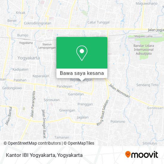 Peta Kantor IBI Yogyakarta