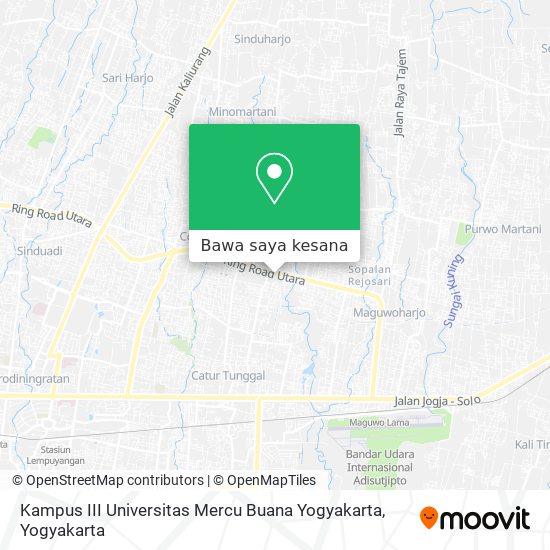 Peta Kampus III Universitas Mercu Buana Yogyakarta