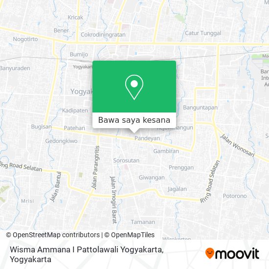 Peta Wisma Ammana I Pattolawali Yogyakarta