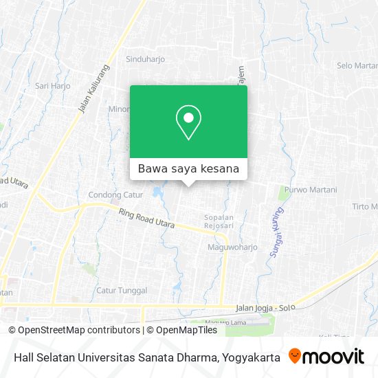 Peta Hall Selatan Universitas Sanata Dharma