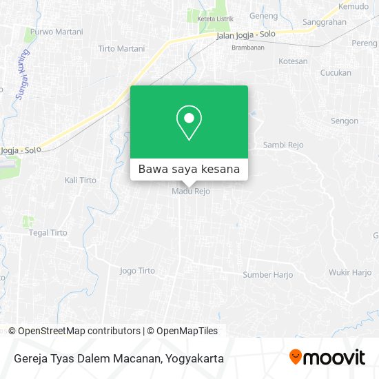 Peta Gereja Tyas Dalem Macanan