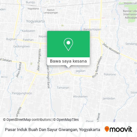 Peta Pasar Induk Buah Dan Sayur Giwangan