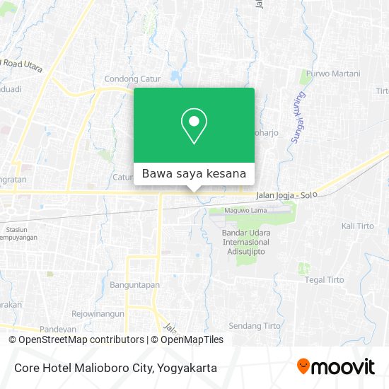 Peta Core Hotel Malioboro City