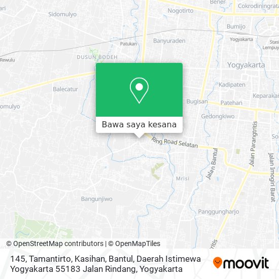 Peta 145, Tamantirto, Kasihan, Bantul, Daerah Istimewa Yogyakarta 55183 Jalan Rindang