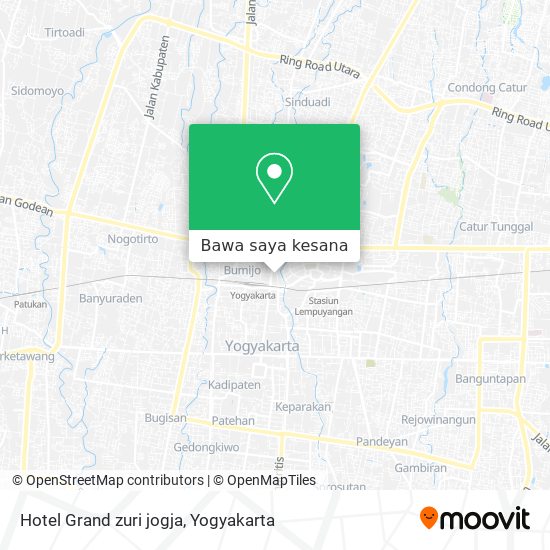 Peta Hotel Grand zuri jogja