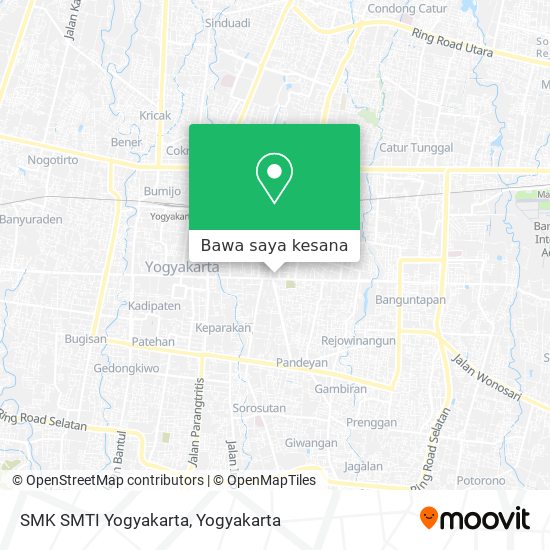 Peta SMK SMTI Yogyakarta