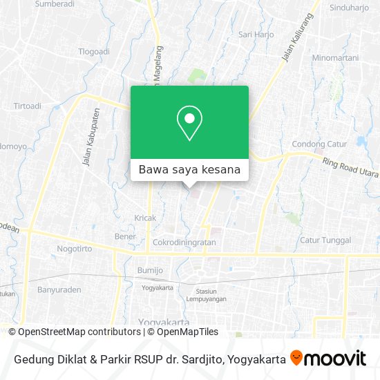 Peta Gedung Diklat & Parkir RSUP dr. Sardjito