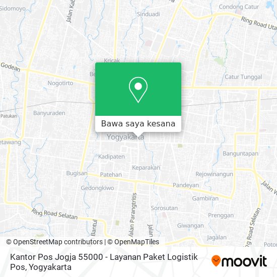 Peta Kantor Pos Jogja 55000 - Layanan Paket Logistik Pos