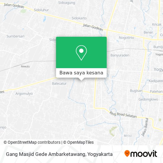 Peta Gang Masjid Gede Ambarketawang