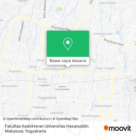 Peta Fakultas Kedokteran Universitas Hasanuddin Makassar