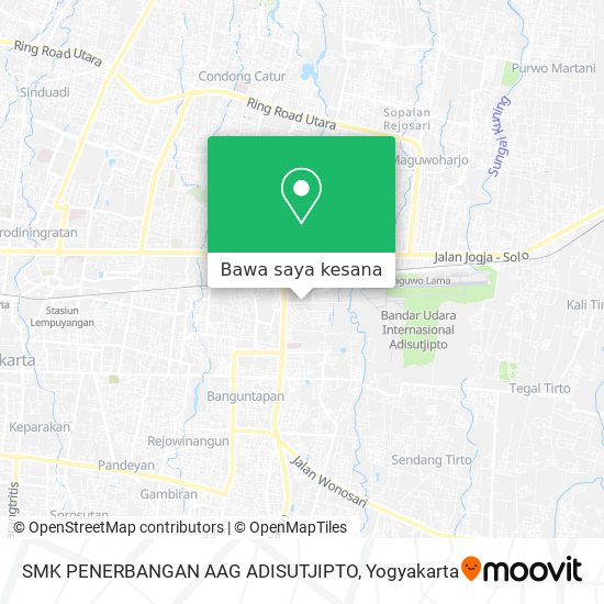 Peta SMK PENERBANGAN AAG ADISUTJIPTO