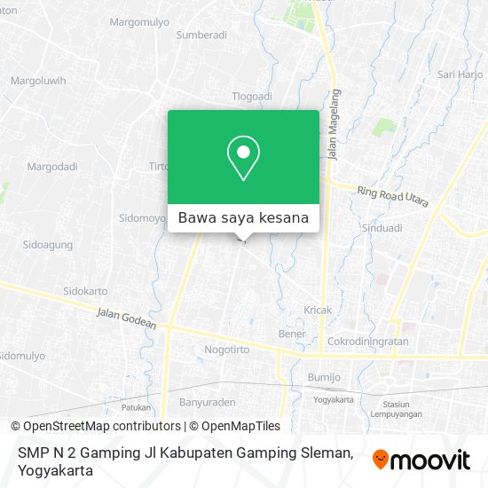 Peta SMP N 2 Gamping Jl Kabupaten Gamping Sleman