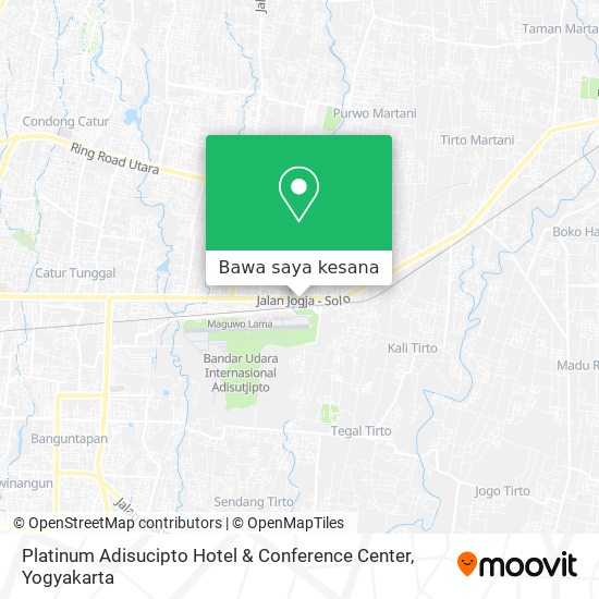 Peta Platinum Adisucipto Hotel & Conference Center