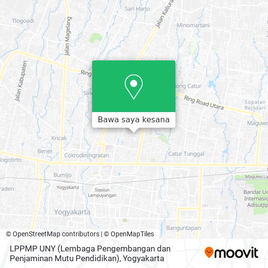 Peta LPPMP UNY (Lembaga Pengembangan dan Penjaminan Mutu Pendidikan)