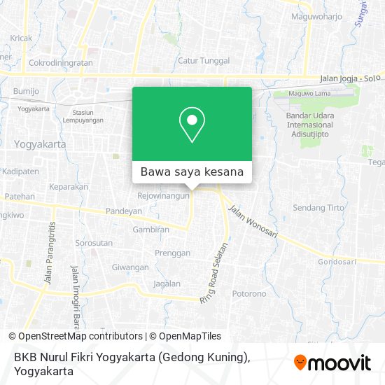 Peta BKB Nurul Fikri Yogyakarta (Gedong Kuning)