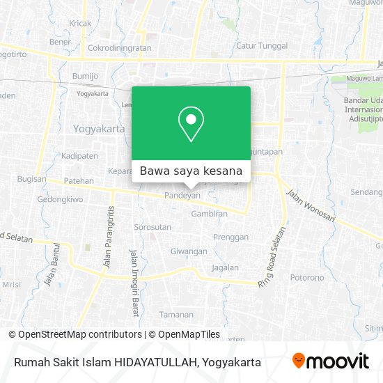 Peta Rumah Sakit Islam HIDAYATULLAH