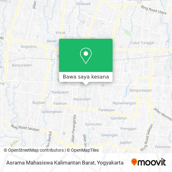 Peta Asrama Mahasiswa Kalimantan Barat