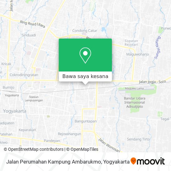 Peta Jalan Perumahan Kampung Ambarukmo