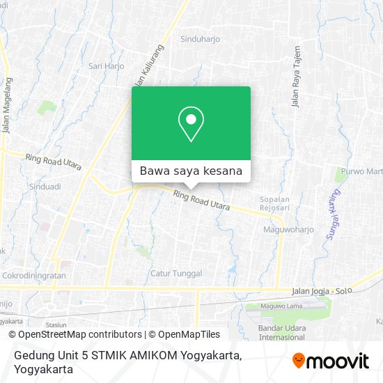 Peta Gedung Unit 5 STMIK AMIKOM Yogyakarta