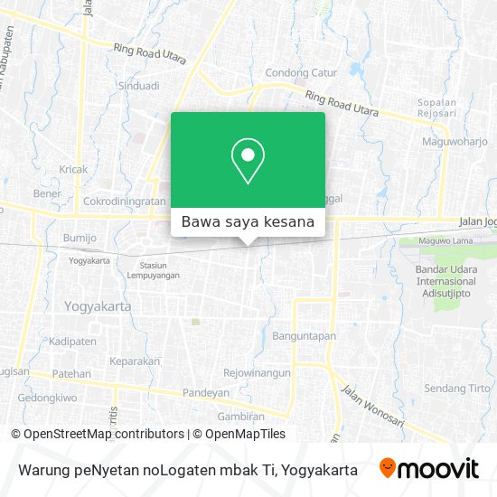 Peta Warung peNyetan noLogaten mbak Ti