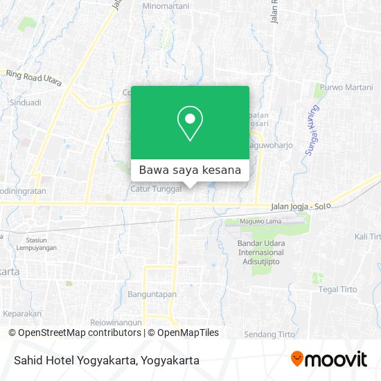 Peta Sahid Hotel Yogyakarta