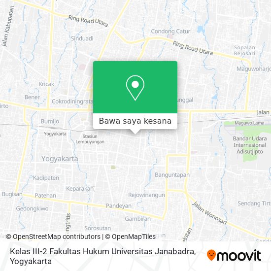 Peta Kelas III-2 Fakultas Hukum Universitas Janabadra