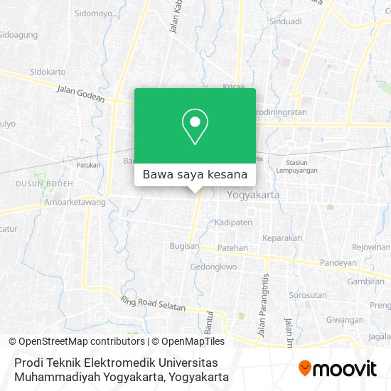 Peta Prodi Teknik Elektromedik Universitas Muhammadiyah Yogyakarta