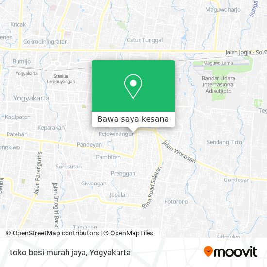 Peta toko besi murah jaya