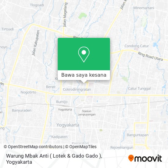 Peta Warung Mbak Anti ( Lotek & Gado Gado )