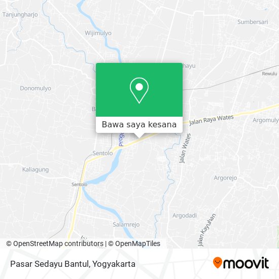 Peta Pasar Sedayu Bantul