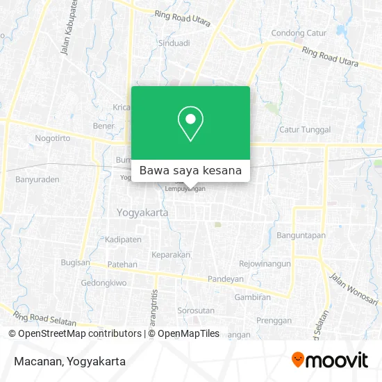 Peta Macanan
