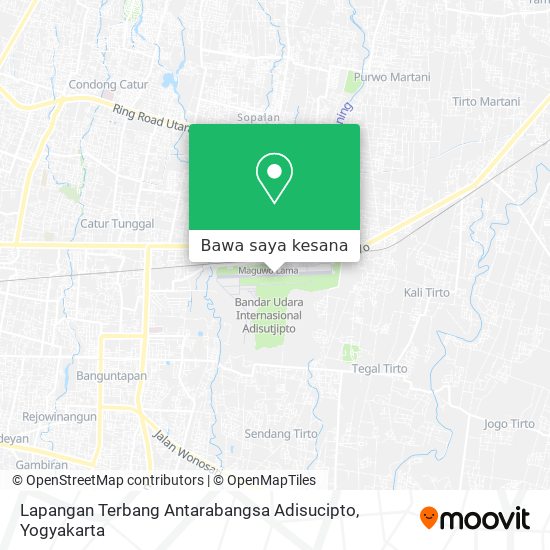 Peta Lapangan Terbang Antarabangsa Adisucipto