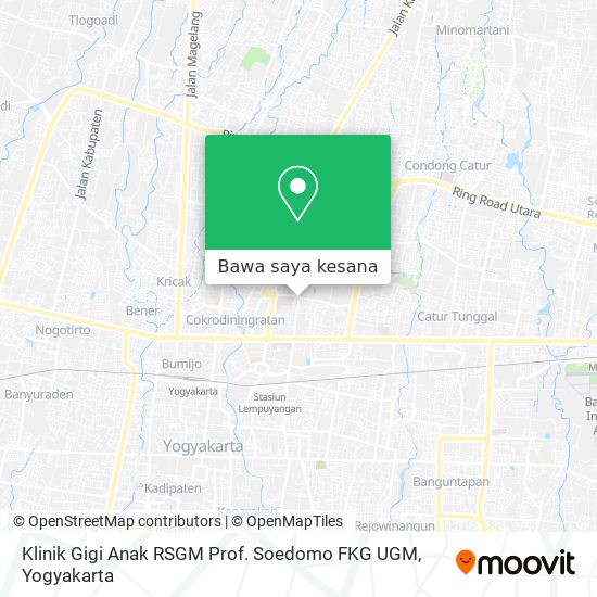 Peta Klinik Gigi Anak RSGM Prof. Soedomo FKG UGM