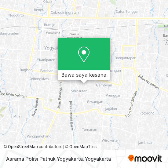 Peta Asrama Polisi Pathuk Yogyakarta