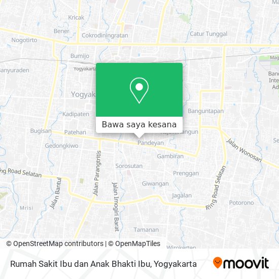 Peta Rumah Sakit Ibu dan Anak Bhakti Ibu