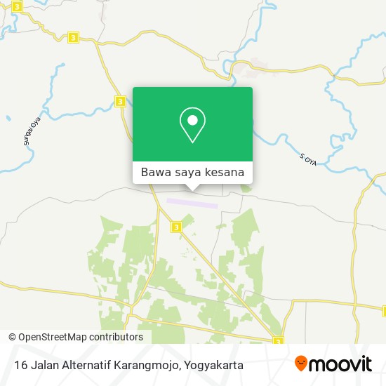 Peta 16 Jalan Alternatif Karangmojo