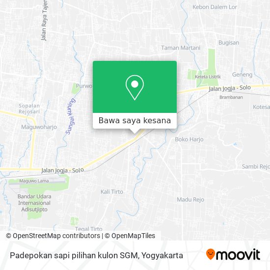 Peta Padepokan sapi pilihan kulon SGM