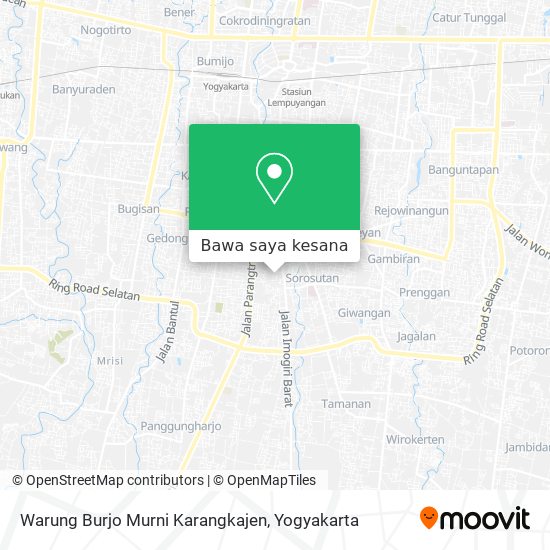 Peta Warung Burjo Murni Karangkajen